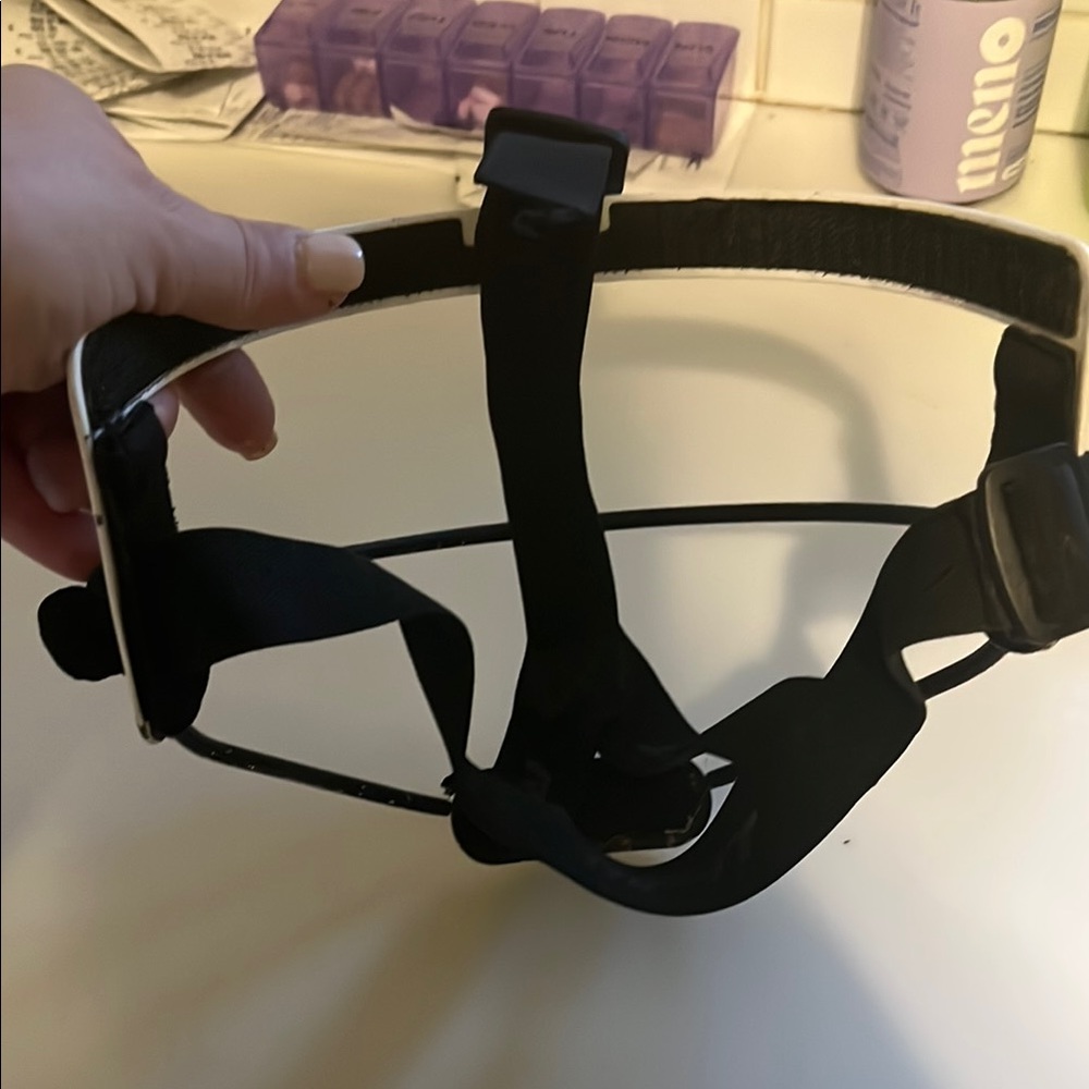 White Sports Face Guard - Picture 2 of 2